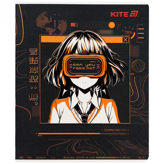 Тетрадь 24 лист., кл., гибр. лак + УФ лак, Kite Anime (K25-238-1) Kite - фото 22