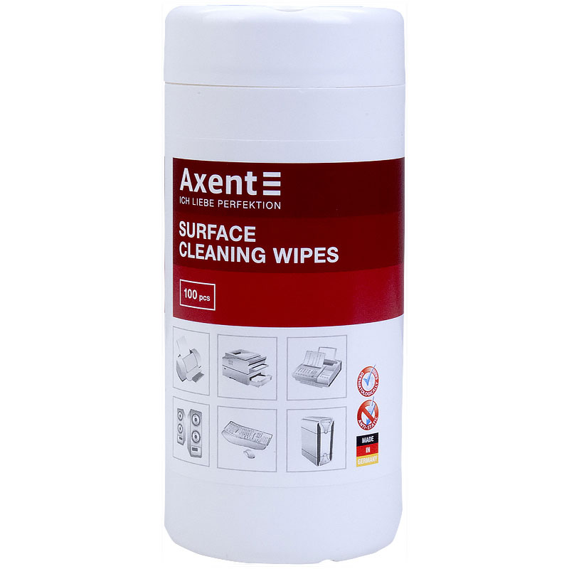 Серветки вологі для чищення оргтех., бокс 100шт. (5301-A) Axent - фото 3