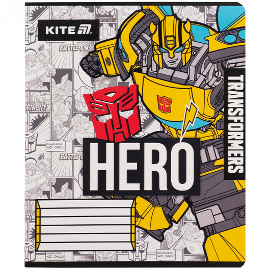 Зошит 12 арк., кл., гібр. лак + УФ лак, Transformers (TF25-232) Kite - фото 8
