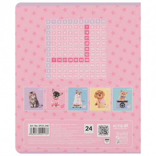 Зошит 24 арк., кл., софт тач + УФ лак, Studio Pets (SP25-238) Kite - фото 21