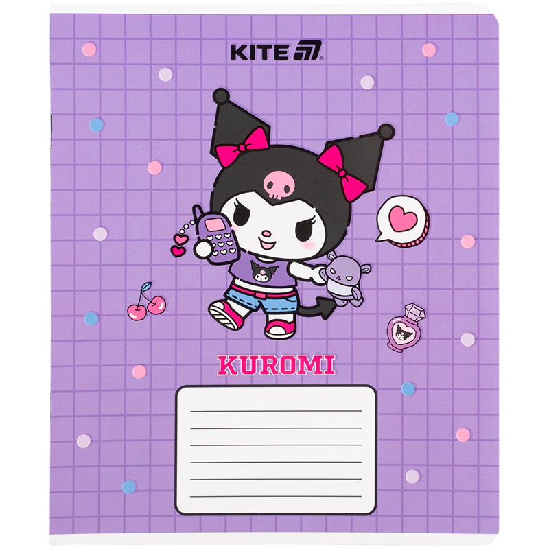 Зошит 12 арк., кл., софт тач + УФ лак, Hello Kitty-4 (HK25-232-4) Kite - фото 17