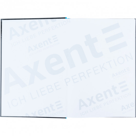 Книга обліку 80арк., А4, Colors, тверда обкладинка, клітинка, блакит. Axent - фото 4