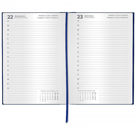 Ежедневник 2026 Classic City, 145*210, с/т темно-синий Axent - фото 4