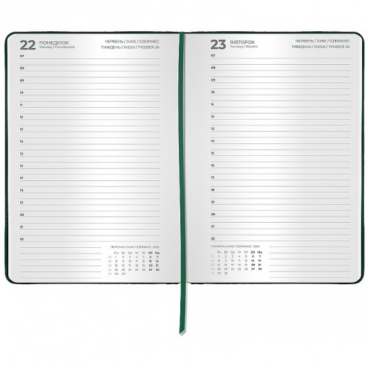 Щоденник 2026 Classic Lux, 145*210, слп/т темно-зелений Axent - фото 4