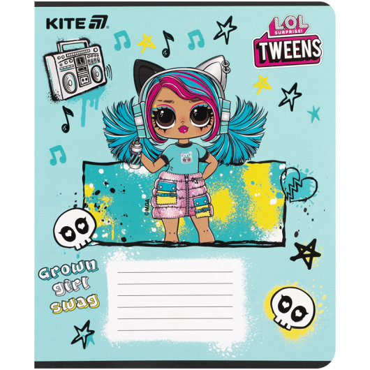 Тетрадь 12 лист., кл., софт тач + УФ лак, LO (LO25-232) Kite - фото 12