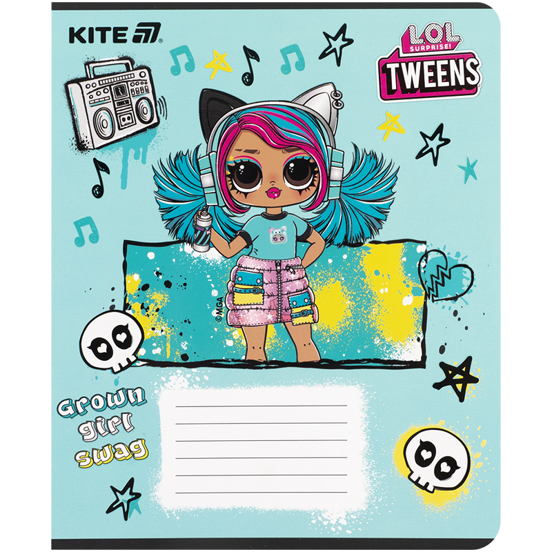 Тетрадь 12 лист., кл., софт тач + УФ лак, LO (LO25-232) Kite - фото 12