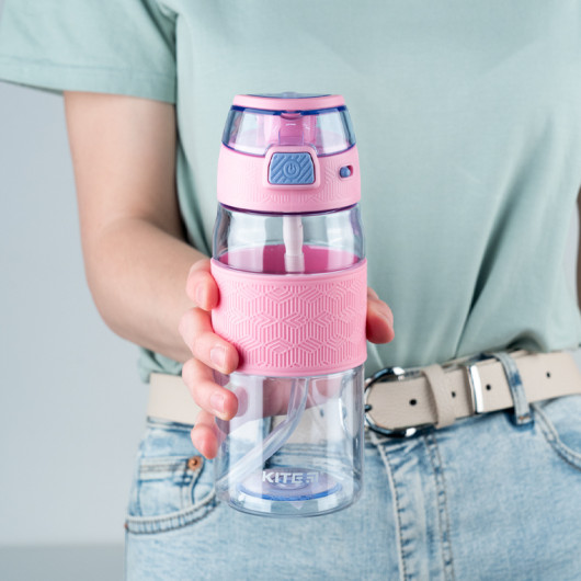 Бутылочка для воды, 600 мл, голубо-розовая Kite - фото 7