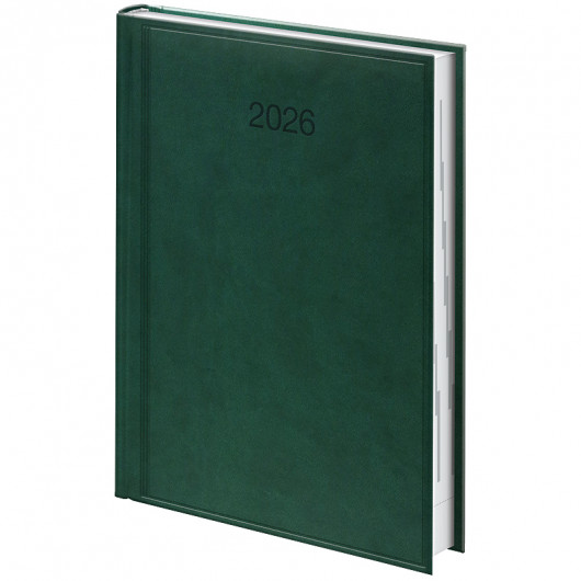 Щоденник 2026 Стандарт Torino, сліпе тиснення, зелений Brunnen - фото 4