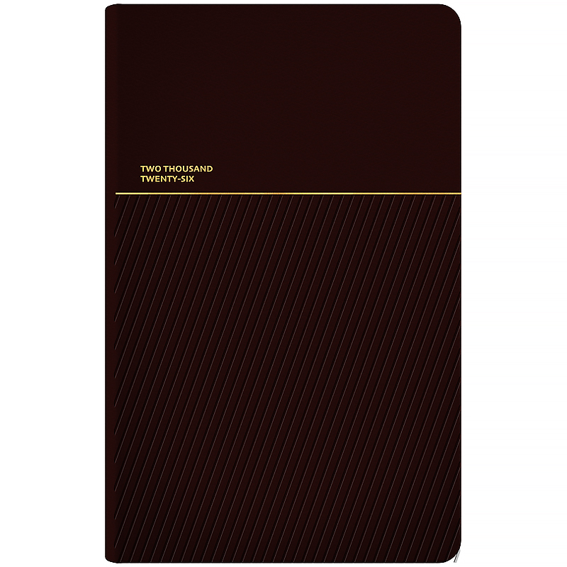 Еженедельник 2026 Partner Traces, 125*195мм, коричневый Axent - фото 4