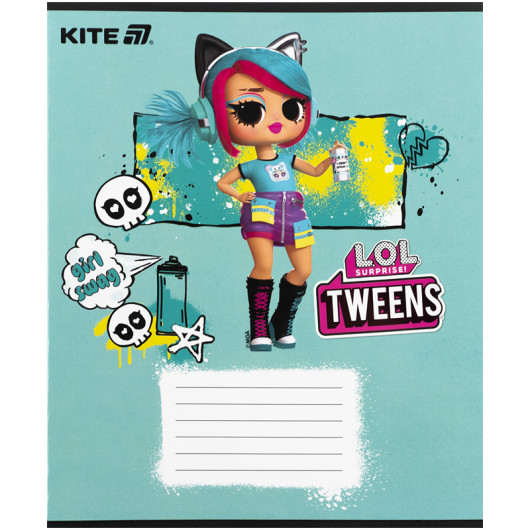 Тетрадь 12 лист., кос., гибр. лак + УФ лак, LO (LO25-235) Kite - фото 10