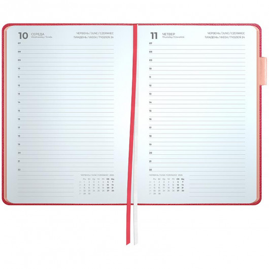 Щоденник 2026 Partner Soft Muse, 145*210, рожевий Axent - фото 5