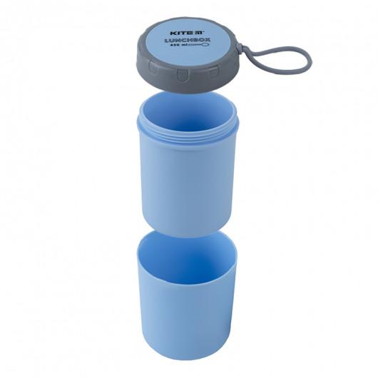 Ланчбокс круглий 450 мл, блакитний Kite - фото 7