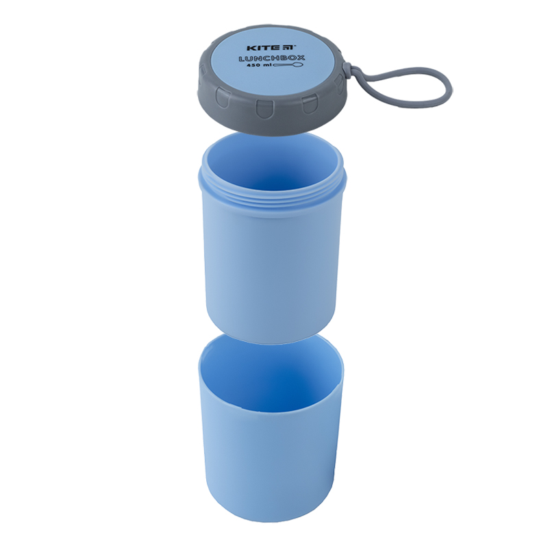 Ланчбокс круглий 450 мл, блакитний Kite - фото 7