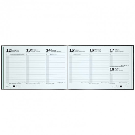 Еженедельник 2026 карманный Miradur, серебрянное тиснение, черный Brunnen - фото 4