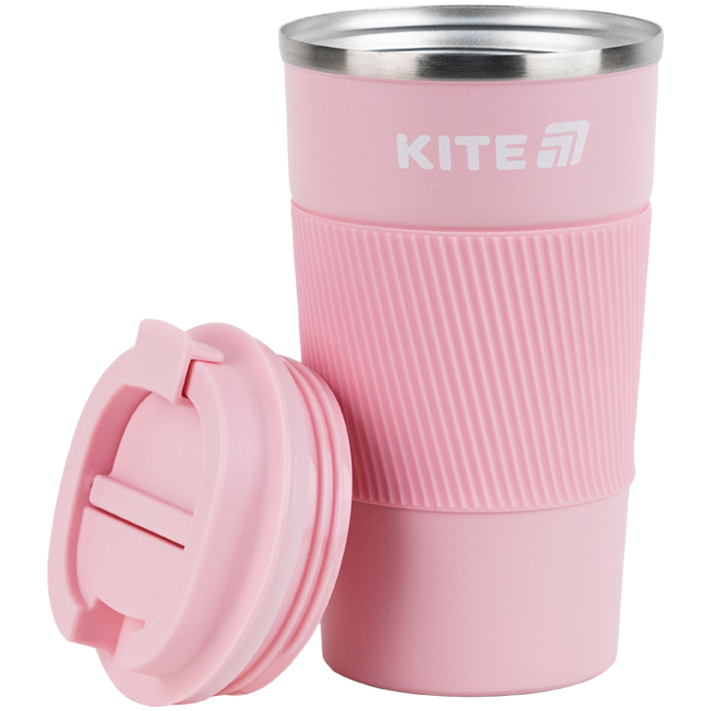 Термокружка 510 мл, розовая Kite - фото 5