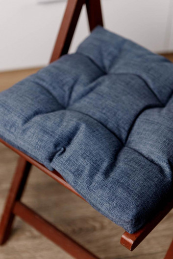 Подушка на стул FIESTA, 40*40см., 100% полиэстер, син. Украина - фото 2