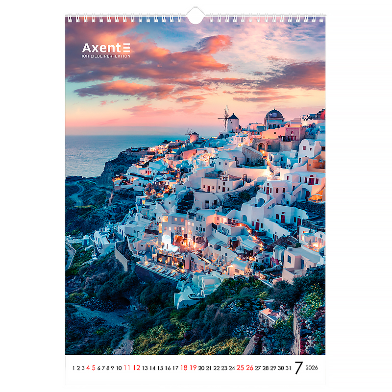 Календарь настенный 2026 г., формат А3 (297*420мм.), 13листов, Landscapes Axent - фото 11