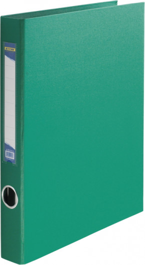 Папка А4, 40мм., 4кольца, картон PVC покрытие, зелен. BuroMax - фото 3