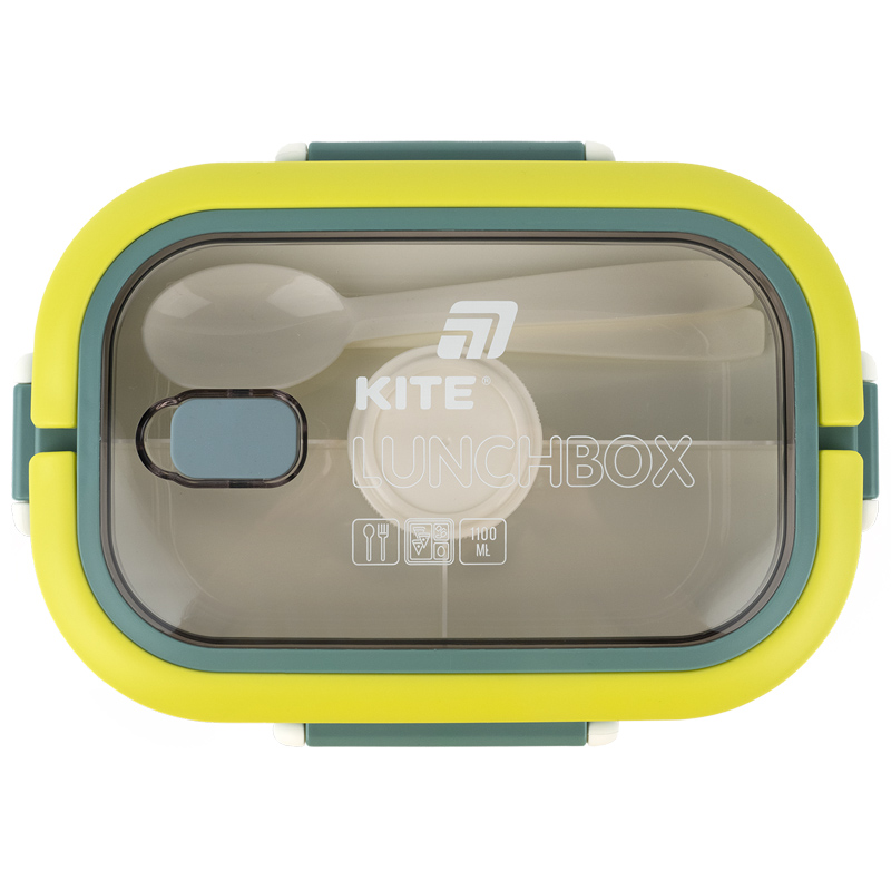 Ланчбокс с разделителем 1100 мл, зеленый (K25-1182-3) Kite - фото 8