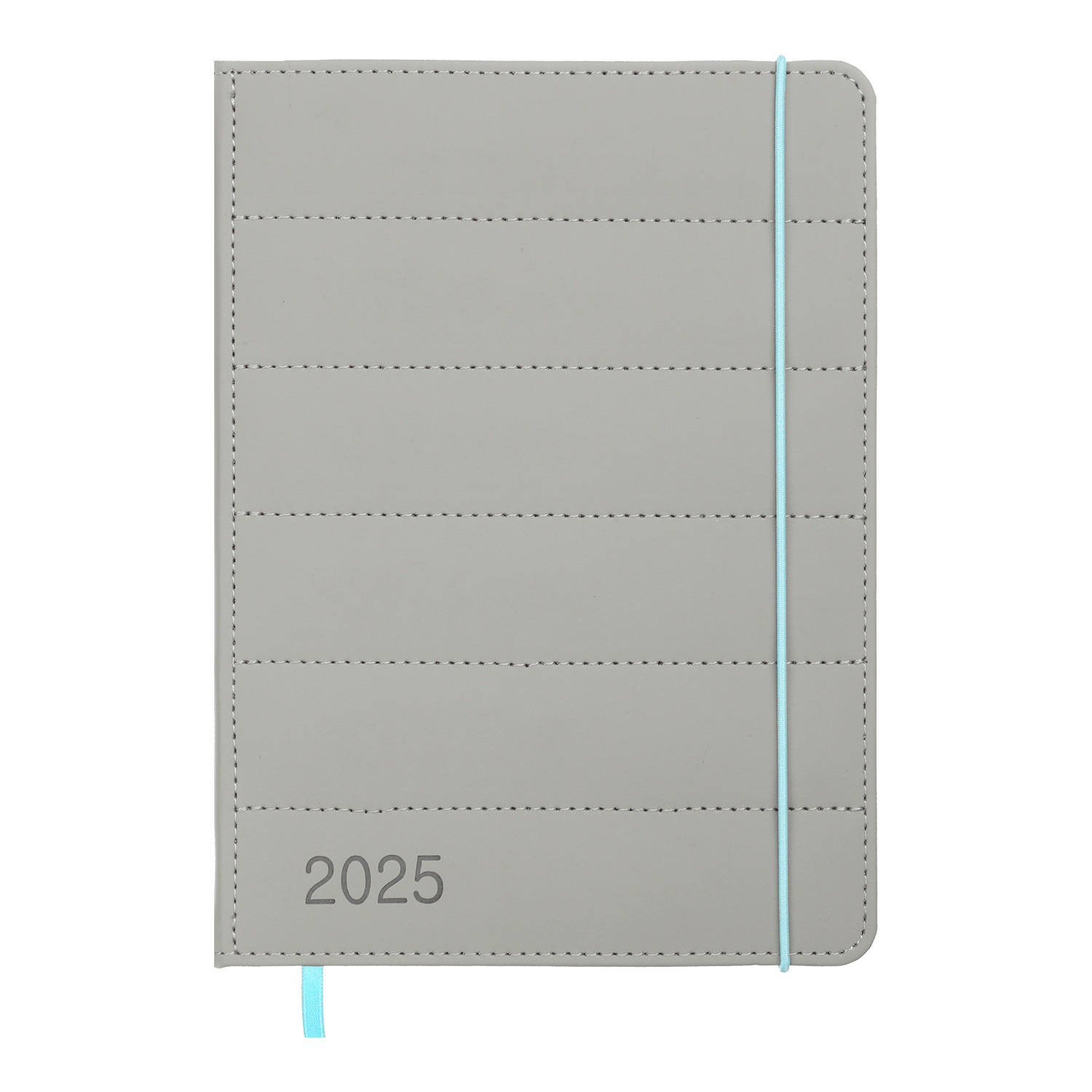 Щоденник датований 2025 AURA, А5, 336 стор., штучна шкіра, сірий BuroMax - фото 11