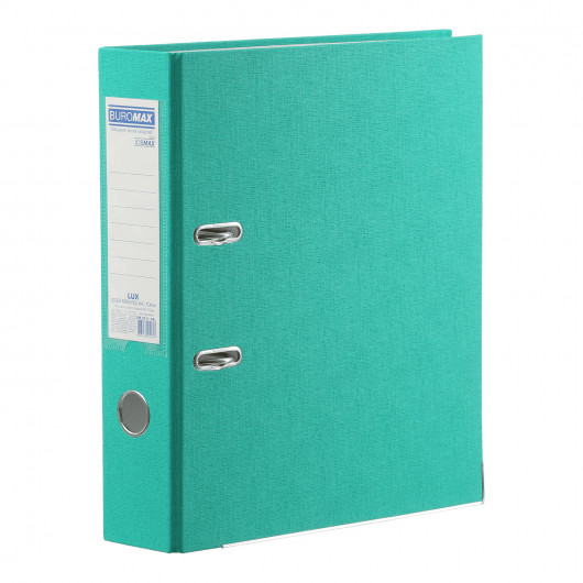 Регистратор 7см. А4 (PVC), бирюз. BuroMax - фото 3