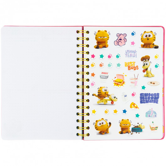 Щоденник на спіралі, тверда обкладинка, Garfield (GF25-438) Kite - фото 10
