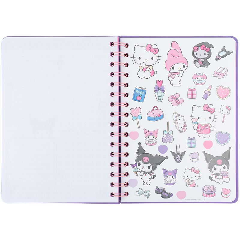 Ежедневник на спирали, твердая обложка, Hello Kitty-1 (HK25-438-1) Kite - фото 8