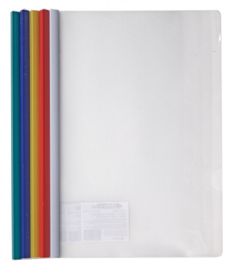 Папка с планкой А4, 15мм., пластик, ассорт. 4Office - фото 4