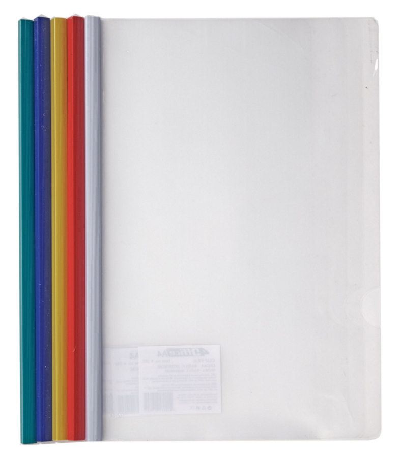 Папка с планкой А4, 15мм., пластик, ассорт. 4Office - фото 4