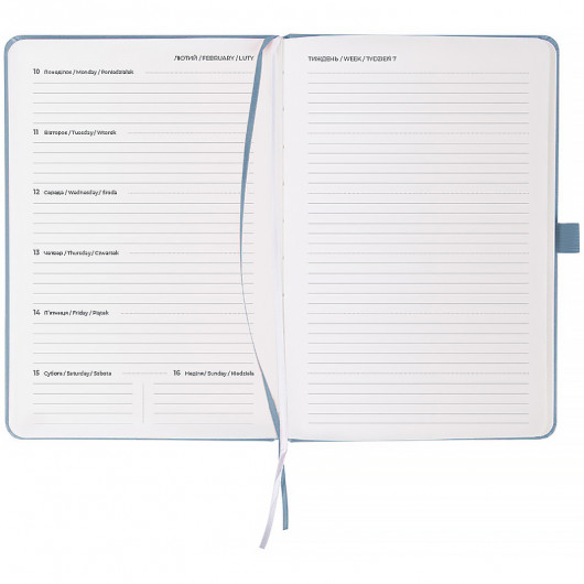 Еженедельник 2026 Prime Strong, 145*210, серый Axent - фото 7