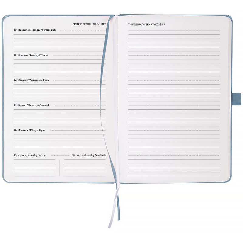 Еженедельник 2026 Prime Strong, 145*210, серый Axent - фото 7