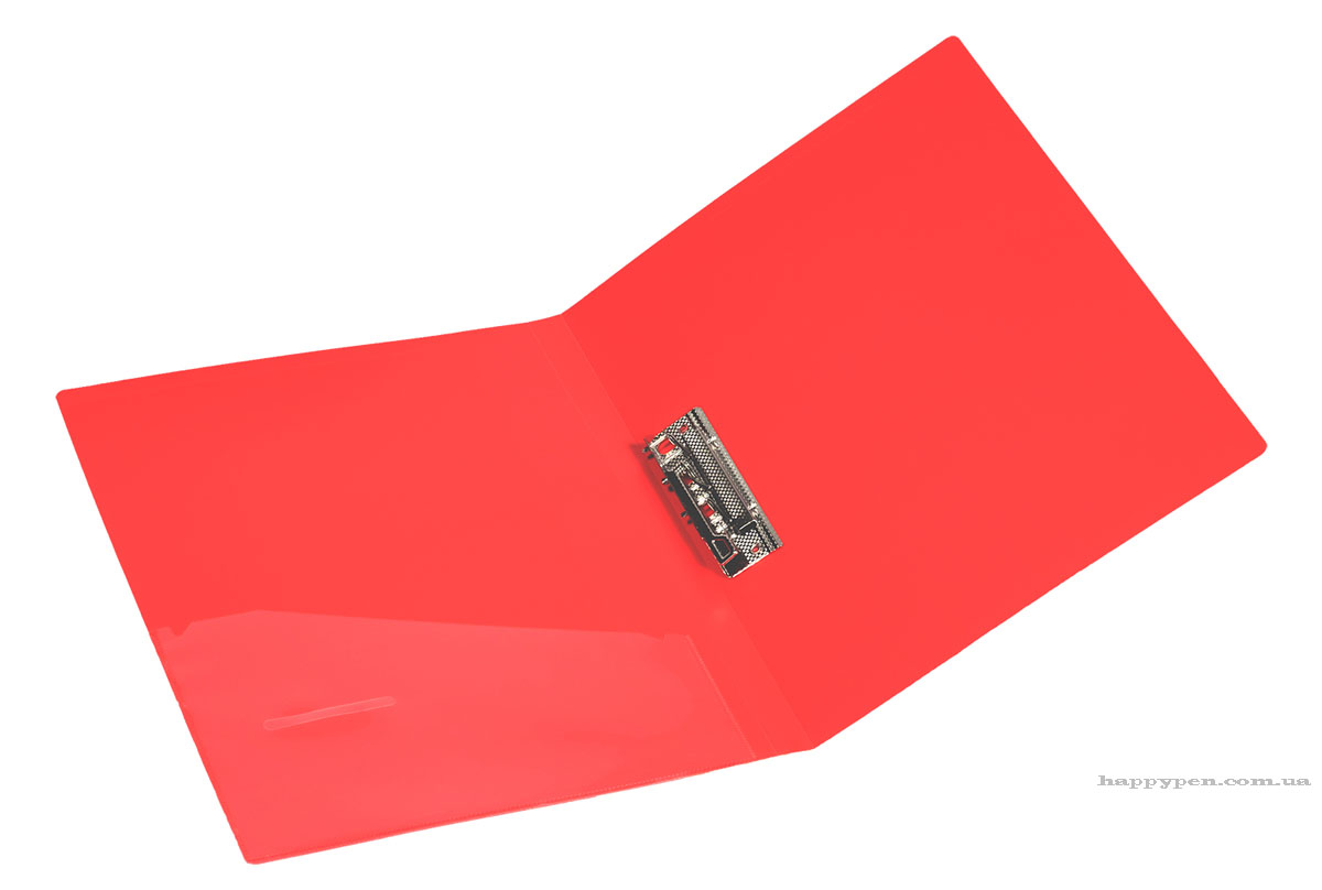 Папка с боковым прижимом А4, 20мм., пластик, красн. NORMA - фото 3