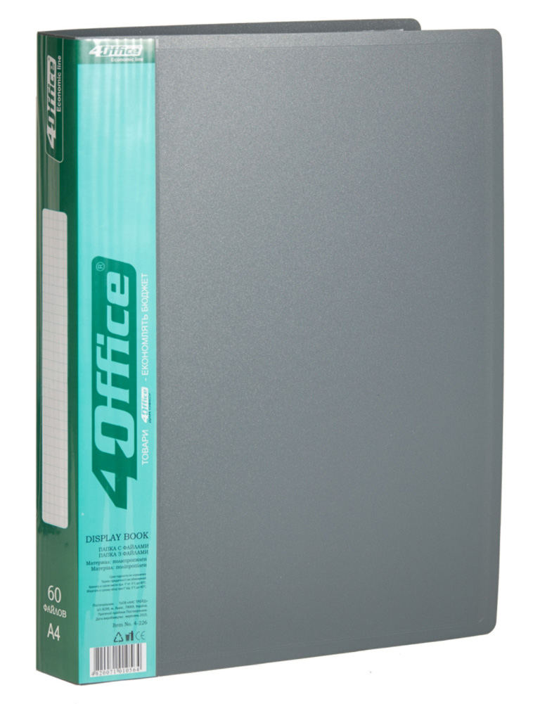 Папка на 60 файлов, ассорт. 4Office - фото 4