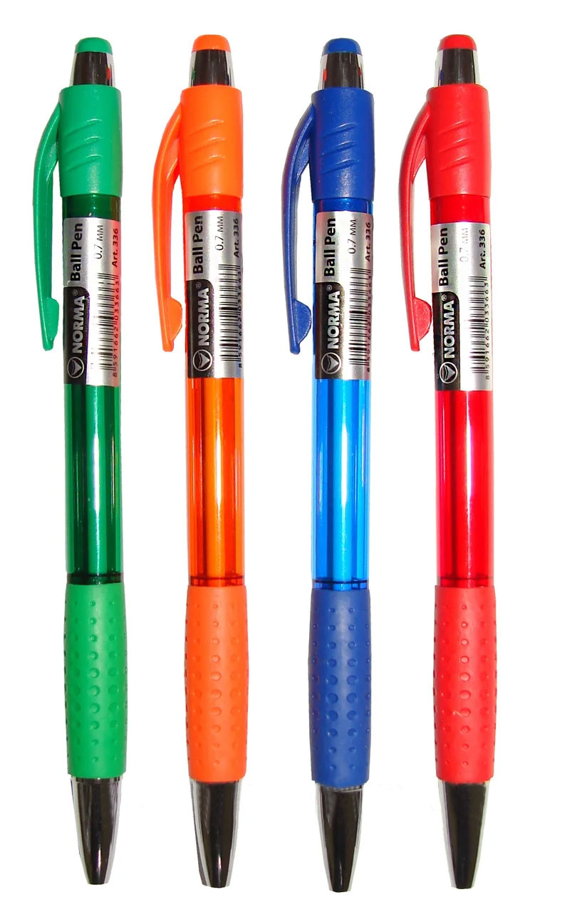 Ручка кулькова автоматична Carolina, корпус асорт., ст. син.  NORMA - фото 3