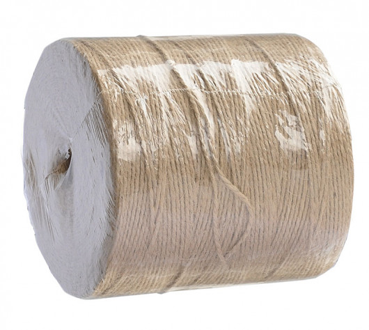 Шпагат джутовый (банковский инкассаторский), 1100текс, 720м., 800г., коричн. BuroMax - фото 4