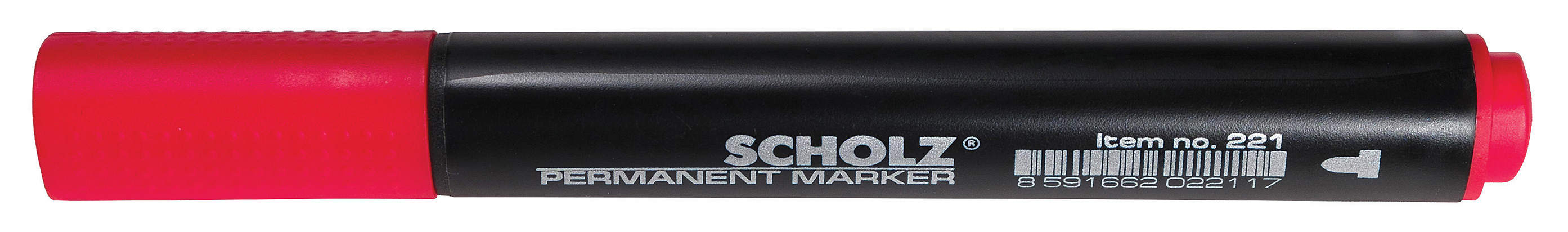 Маркер перманентний, круглий наконечник, 1-2мм., черв. Scholz - фото 6