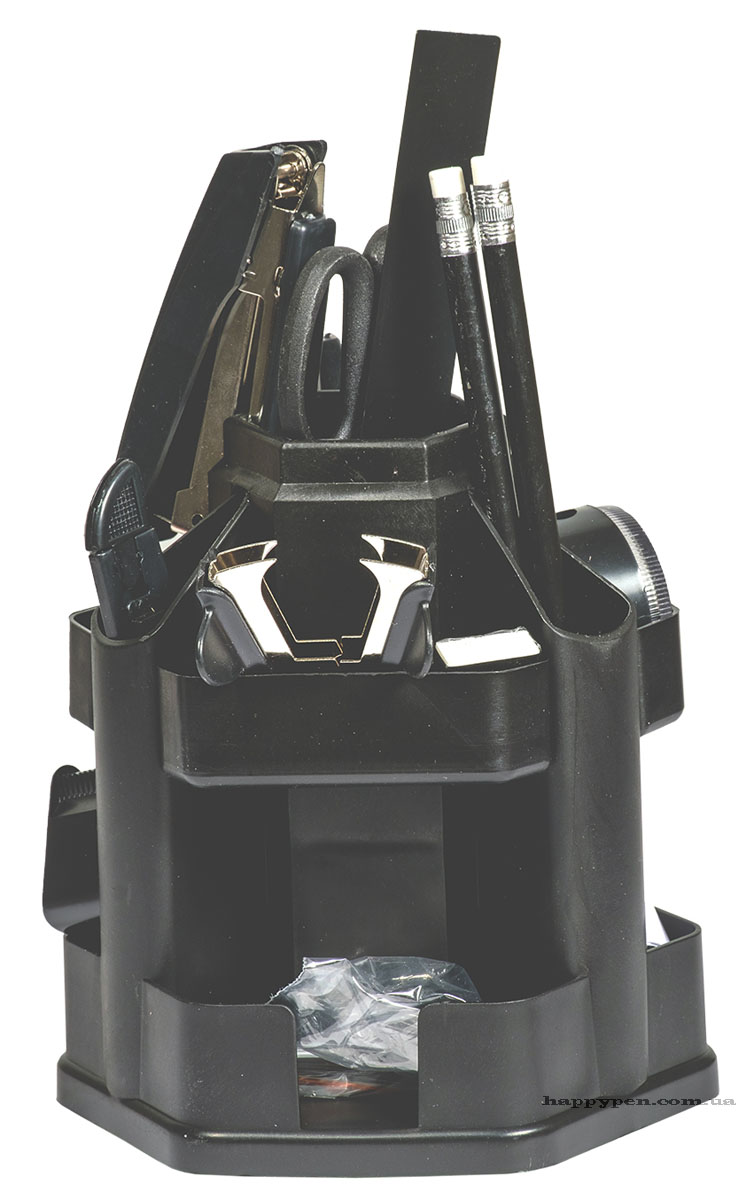 Набір настільний пластиковий 18 предметів, чорн. NORMA - фото 2