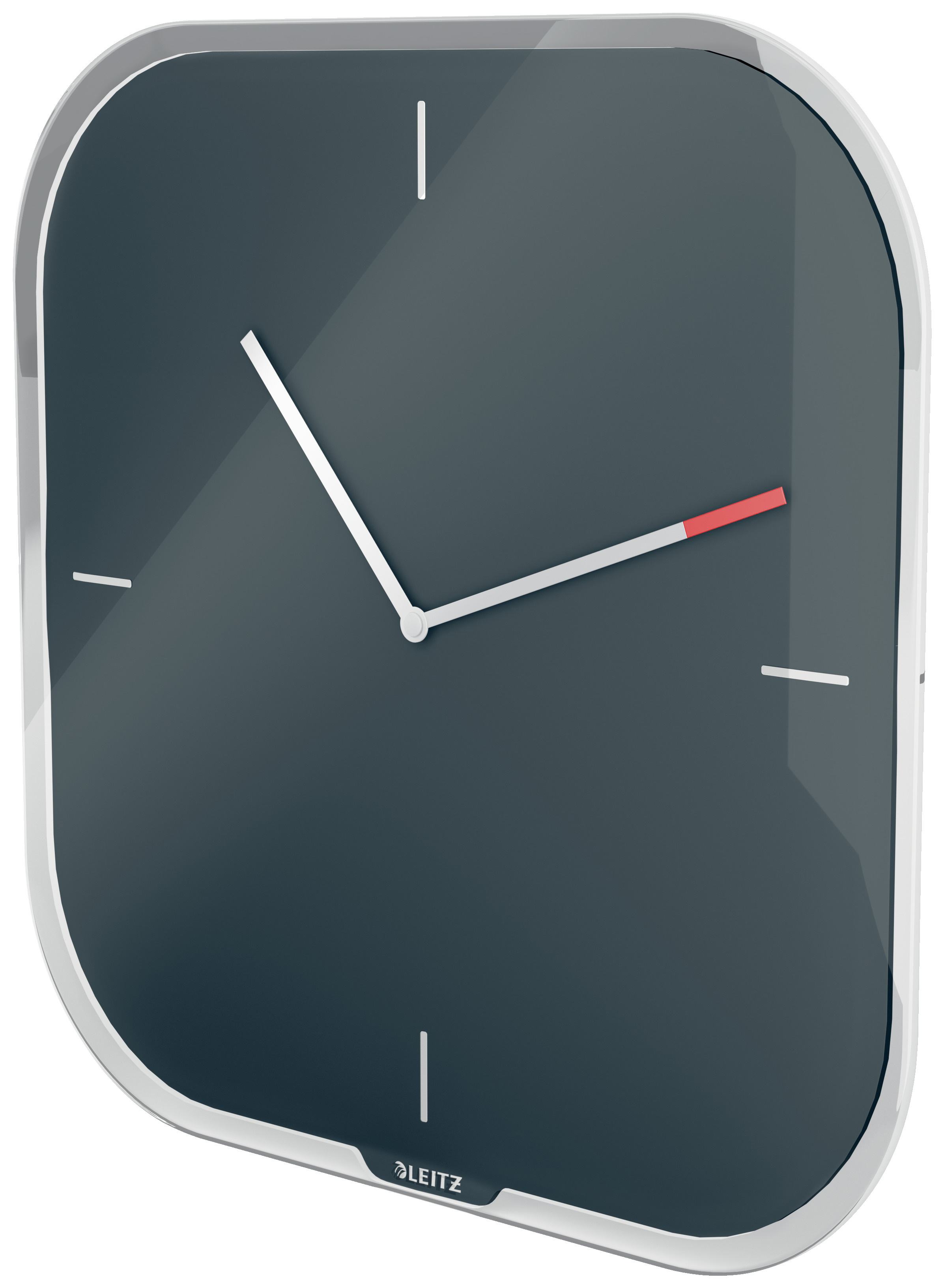 Часы настенные Cosy, квадратные, стекло, серый LEITZ - фото 4