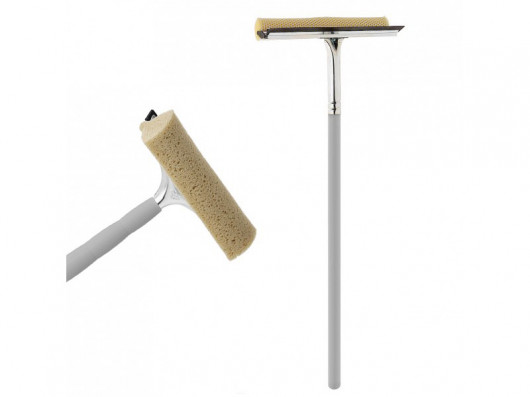 Скребок, собиратель воды для мытья стёкол 25см., с деревянной ручкой Apex - фото 2