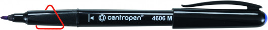 Маркер перманентний для CD/DVD CD-Pen Ergoline, круглий наконечник 1,0мм.(M), 4606, син. Centropen - фото 5