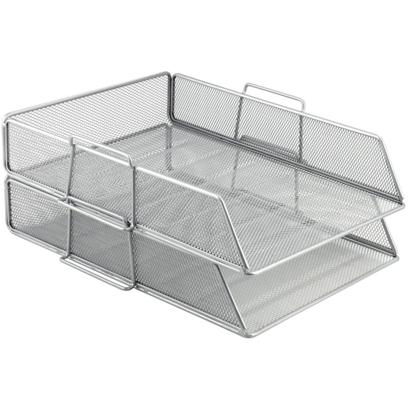 Лоток горизонтальний металевий, срібл. Axent - фото 4