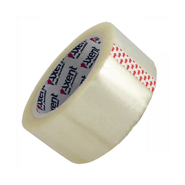 Клейка стрічка пакувальна прозора 48мм.*91,4м (100ярд) 45мк прозор. Axent - фото 3