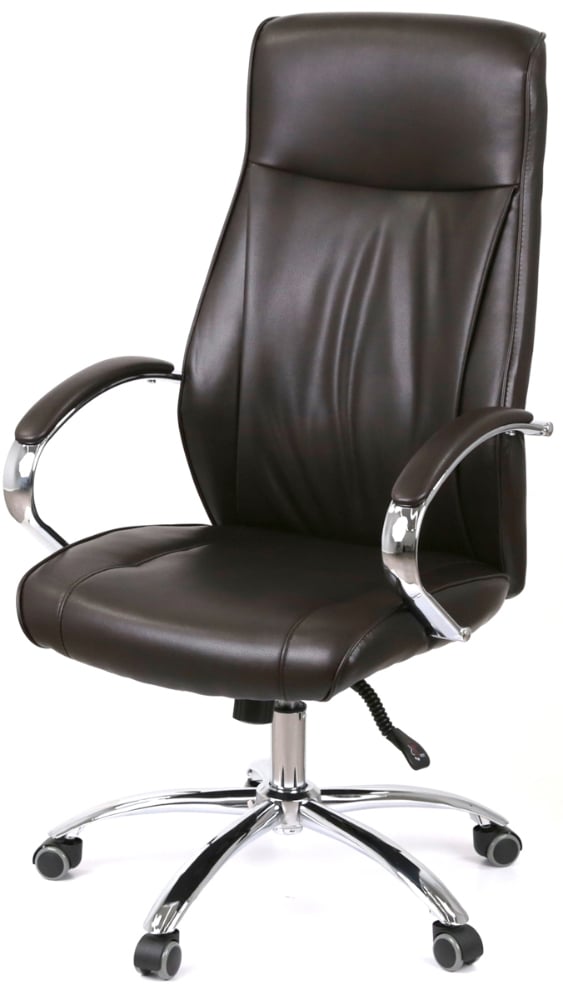 Кресло для руководителя Дрим CH ANF, темно-корич. АКЛАС - фото 28