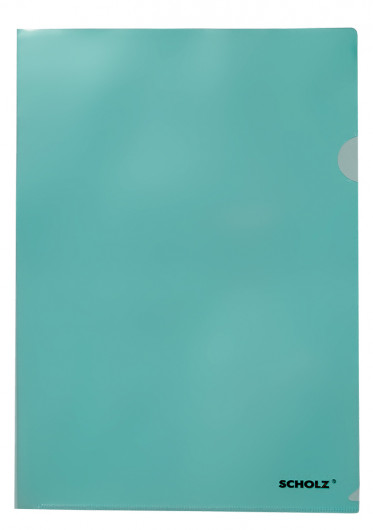 Папка-уголок прозрачная глянцевая, толщина 180мкм., зелен. Scholz - фото 4
