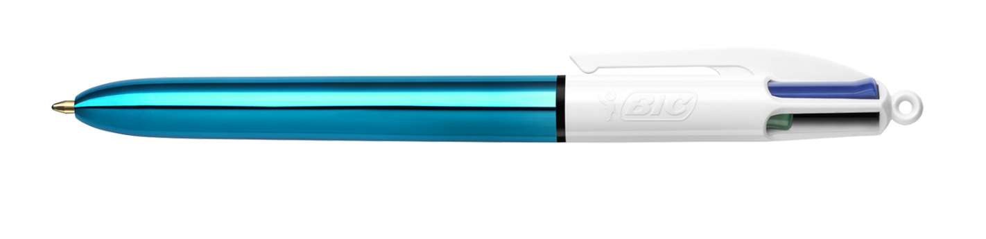 Ручка шариковая 4 in 1 Colours Shine Blue, голуб. Bic - фото 3