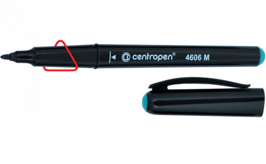 Маркер перманентний для CD/DVD CD-Pen Ergoline, круглий наконечник 0,6мм.(M), 4606, зелен. Centropen - фото 6