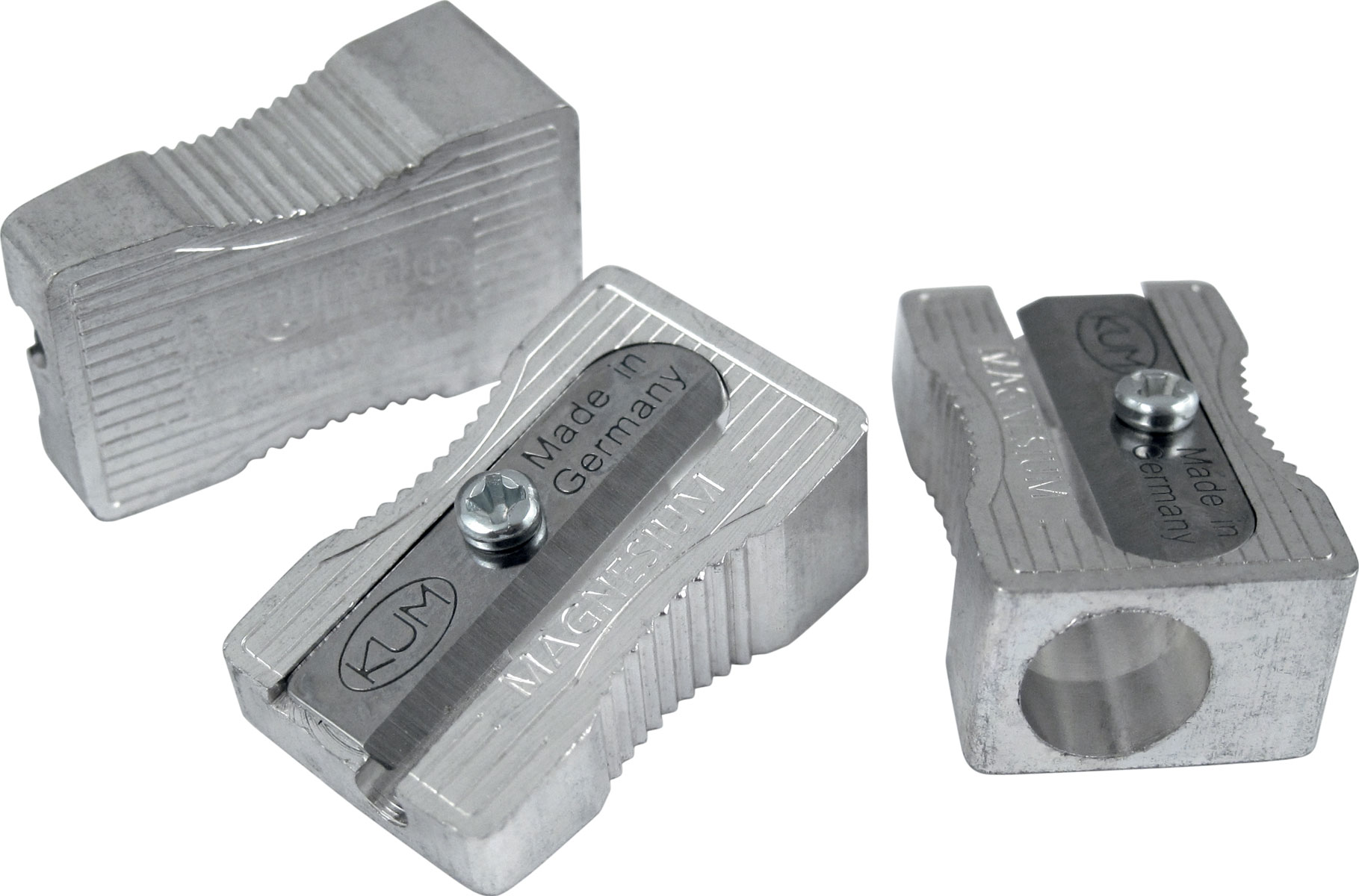 Точилка без контейнера 400-1K, металева, клиноподібна форма з вигинами для пальців KUM - фото 5