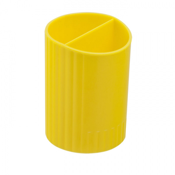 Підставка для ручок на 2 відділення, пластикова, жовт. ZiBi - фото 4
