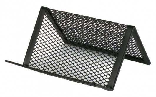 Подставка для визиток 95x80x60 мм, метал., черн. Axent - фото 3