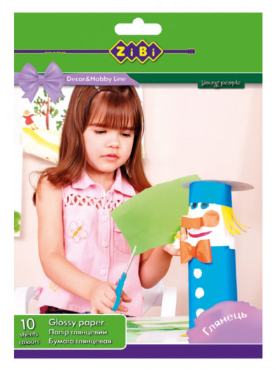 Папір кольоровий А4 10 кольорів, 10 арк. ZiBi - фото 3